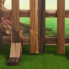 3Pcs Fence Base Border Edging Fence Support for Garden Courtyard Accessory New