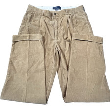 Vintage Polo Ralph Lauren Pants Mens 36X32 Hammond Corduroy Casual 90s Pleated