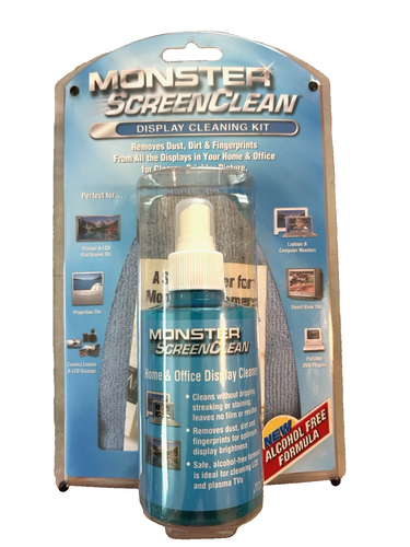 New MONSTER ScreenClean Display Cleaning Kit Factory Sealed in Blister Pack