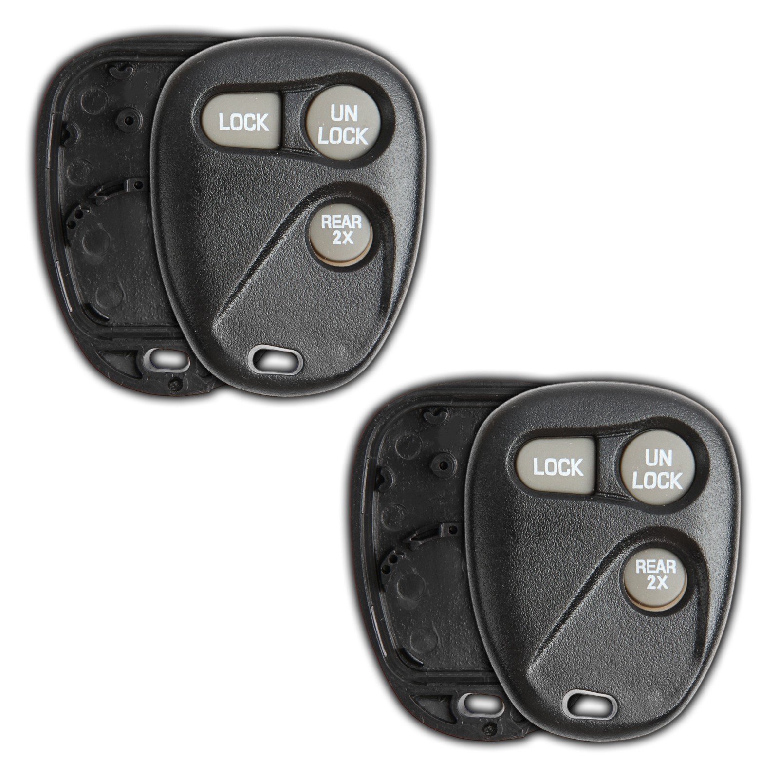 2 Key Fob Remote Start 3b Shell Case for Chevrolet GMC 16245100-29 ABO1502T