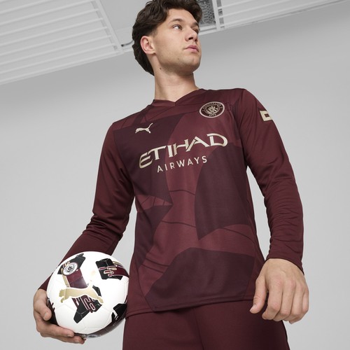 PUMA Manchester City 24/25 Third Long Sleeve Jersey Football Top - Mens - Picture 1 of 7