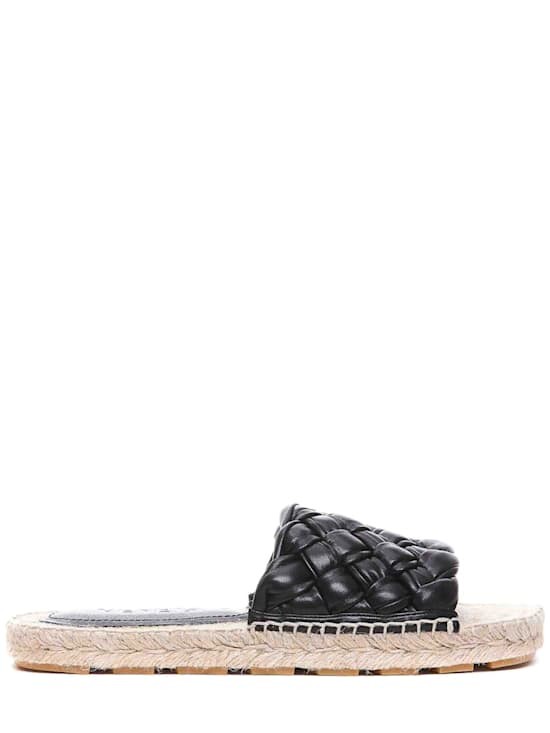 Bottega Veneta - Women - Woven sandals with a rope sole - Black 232690₽