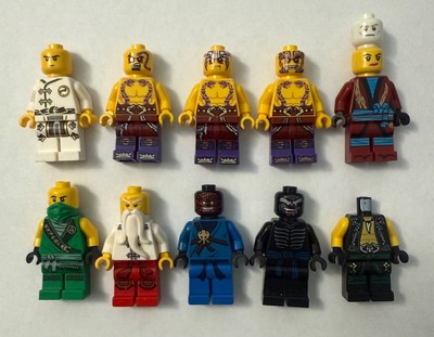 Lego Ninjago Minifigures Lot with Weapons and Snake Figures