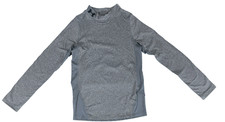 UNDER ARMOUR Boy's Coldgear Mock Long Sleeve T-Shirt Charcoal Young L