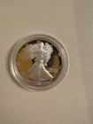 1990 W Proof Silver American Eagle One Dollar Coin with COA Uncirculated