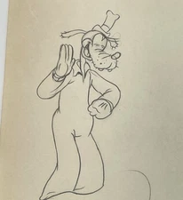Goofy Mickey’s Service Station Production Drawing Walt Disney 1935 Cel Original
