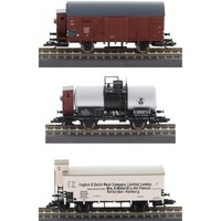 Tillig 01817 GüTerwagenset Ged. GüTerwagen Bdz KüHlw. Drg, Kesselw. ČSd Ep Ii Tt