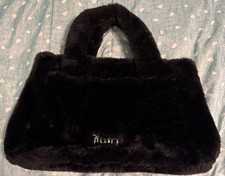 Juicy Couture Black Faux Fur Bag EUC