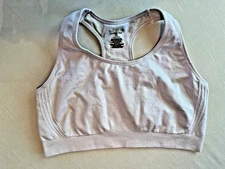 TEK GEAR Workout Gear Sports Bra  Racer Back 1X Pale Lavender Gym Yoga