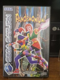 Pandemonium! Sega Saturn Complete PAL With Acrylic Protective Case