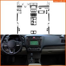 For Subaru Outback Legacy 2015-7 Real Carbon Fiber Interior Full Cover Trim Kit