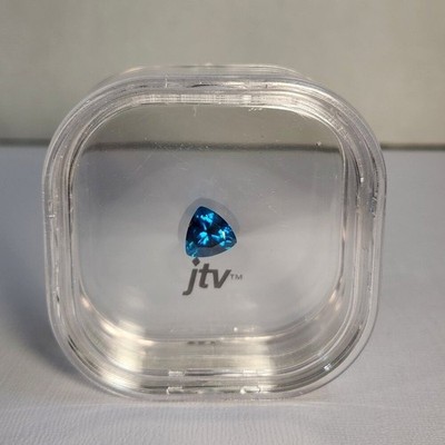 NIB 2.50ct Paraiba Blue Tourmaline 10x10mm Trillion