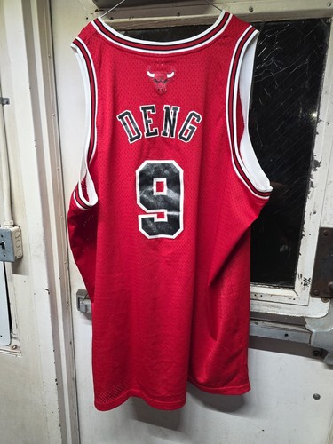 Luol Deng Reebok NBA Basketball Trikot Herren 4XL Länge +2 Chicago Bulls rot