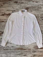 DDP DOLCE & GABBANA Fitted Cotton Poplin Shirt w/ Ruffle Lace Trim