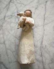 Willow Tree Nativity Shepherd & Lamb Figurine...