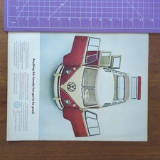 1964 Life Magazine Volkswagen Type 2 Bus Vintage Print Ad