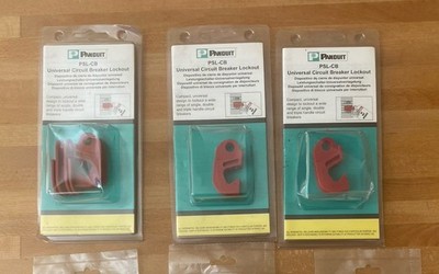 4 Stk Verriegelung Panduit PSL-CB LoTo Aussperrung Nylon Edelstahl Trennschalter