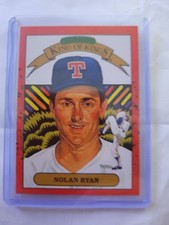 1989/90 Nolan Ryan #665 Leaf King of Kings Donruss Baseball card. Near Mint 10