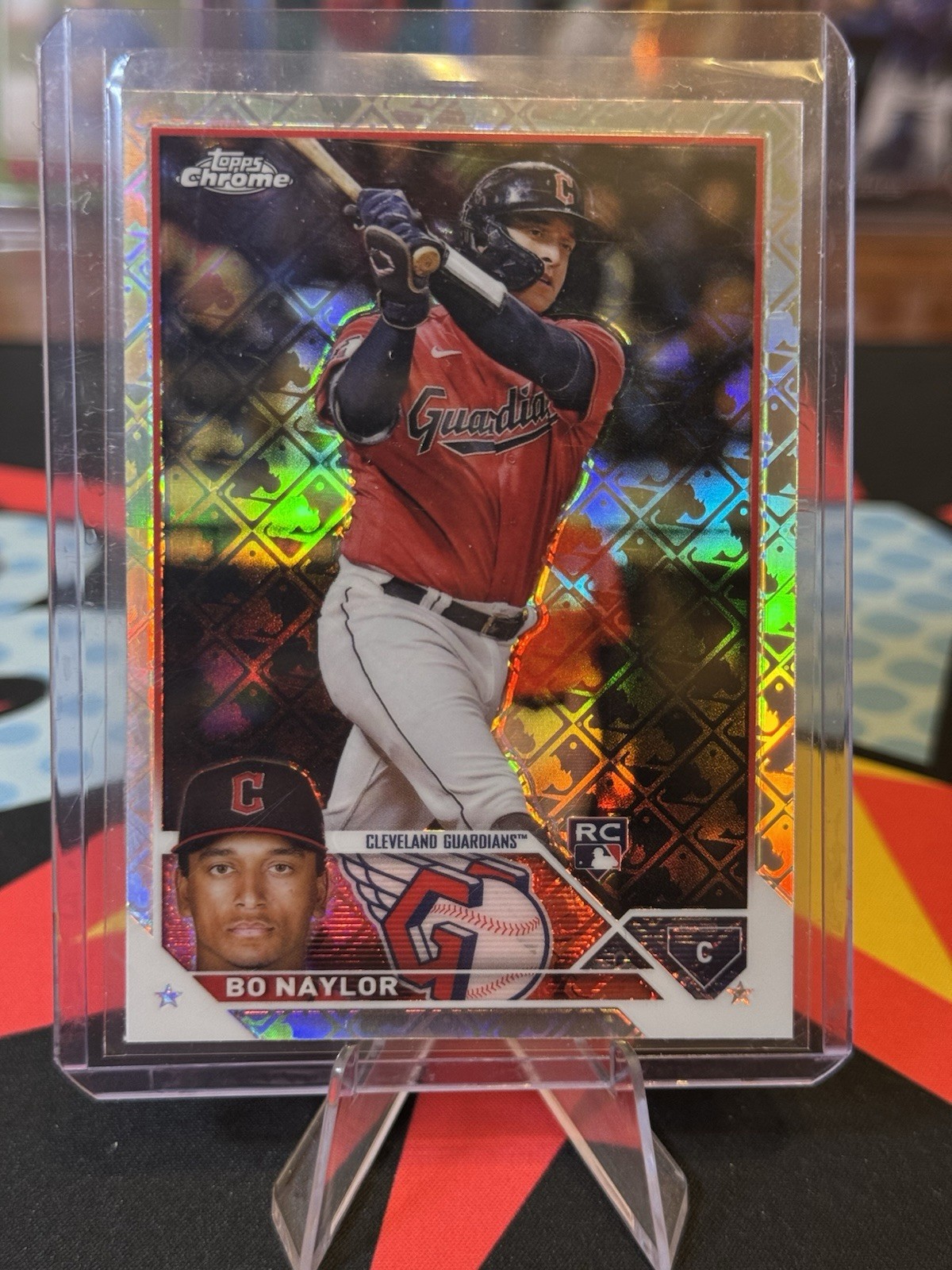 2023 Topps Chrome Logofractor Edition - Bo Naylor #54 (RC)