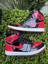 Size 10.5 - Jordan 1 Retro OG High Patent Bred Used W/ Box