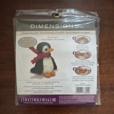 Dimensions Needle Felting Kit Penguin 2.5in x 2.5in 6.3cm x 6.3cm