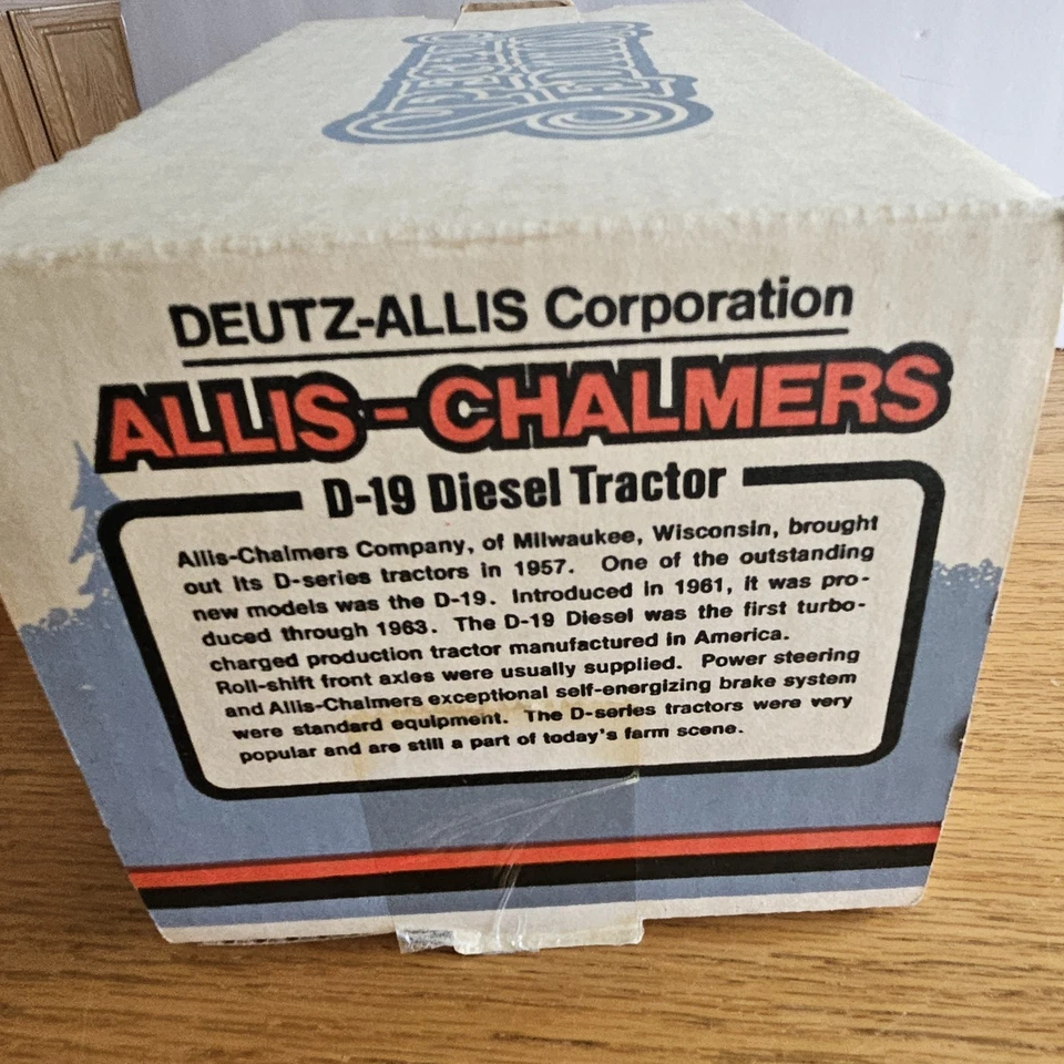 1990 Ertl 1/16 Scale Allis Chalmers D19 Diesel Toy Tractor Special Edition NIB! - Image 3 of 4