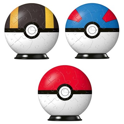 Pokemon - 3D Puzzle Ball - Pokeball Hyperball Superball - Ravensburger - NEU