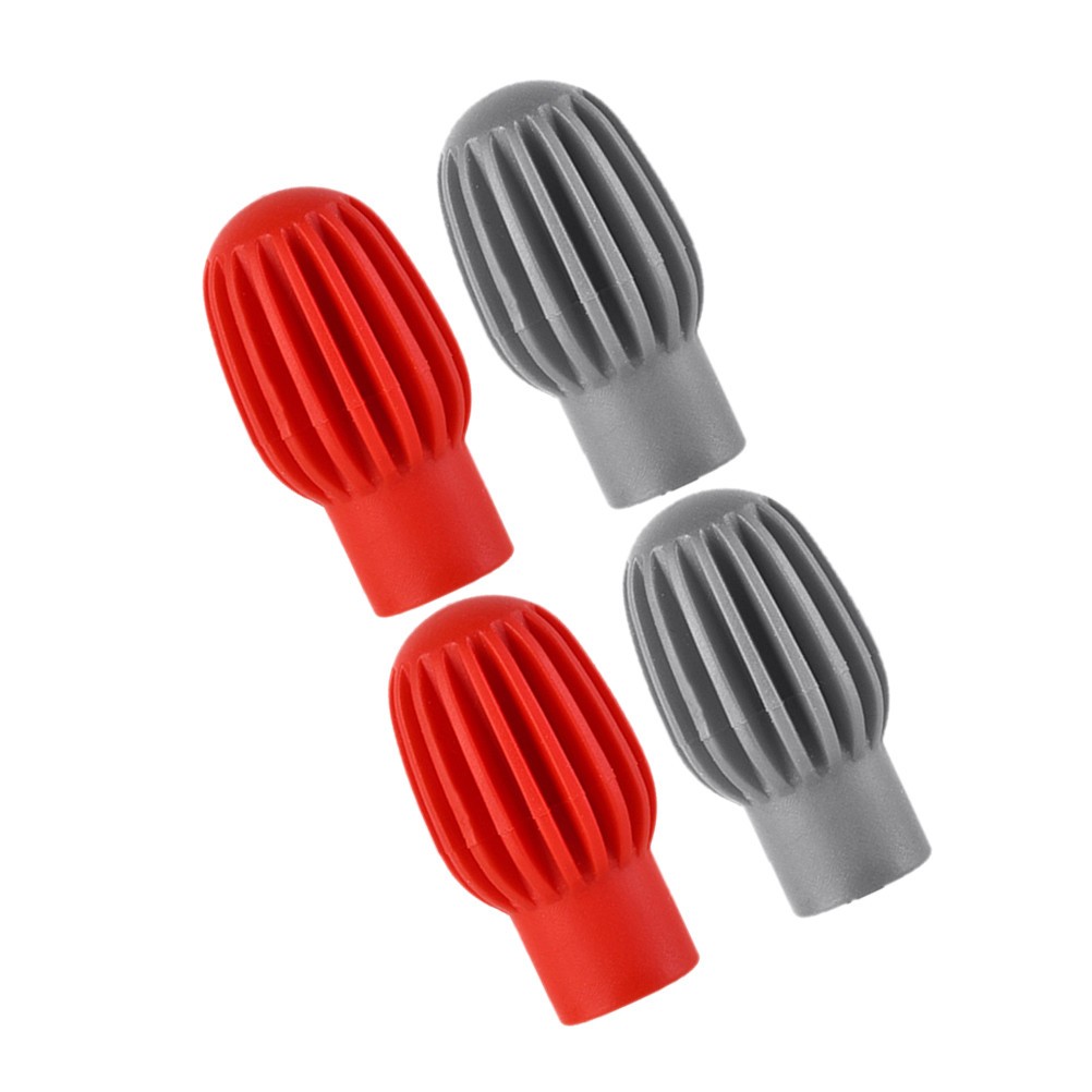  4pcs Drum Practice Pad: Drum Mute Tips Silicone Drumstick Silent Practice Tips