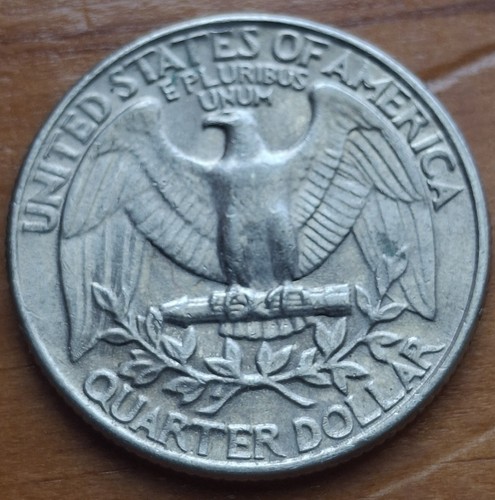 1983P Washington Quarter Obverse die crack circulated - Picture 3 of 3