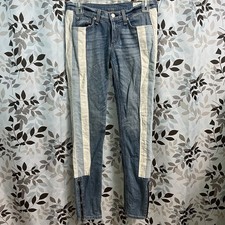 Rag  Bone Relay Skinny Jeans Ankle Zipper Size 25 Racer Striped Style W1543K880