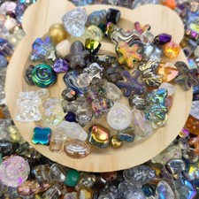 50G Glass beads lot jewelry making mix variety bead supplies Read Description