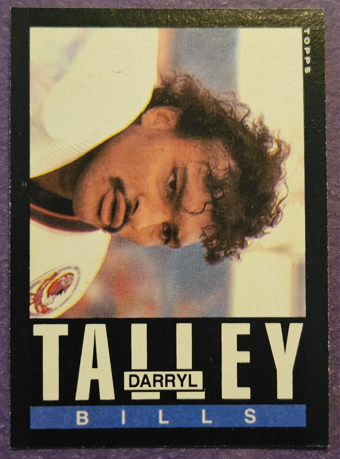 1985 Topps #207 Darryl Talley Rookie Football card Buffalo Bills!