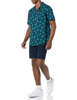 Amazon Essentials Herren Kurzarm-Resort-Shirt Marineblau GrößE