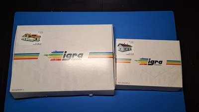 H0 Lasercut  Igra Model Lokschuppen + Nebengebäude