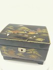 Vintage Pigeon￼Japanese Lacquer Jewelry Music Box Hand Painted Mt. Fuji Works — photo 3