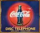 Vintage Coca Cola Blinking Disc Telephone Neon Light Musical Ringer 1995 NIB