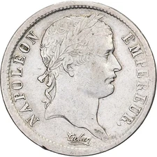 [#1508873] France, Napoleon I, 2 Francs, 1812, Rouen, Silver, VF, Gadoury:500