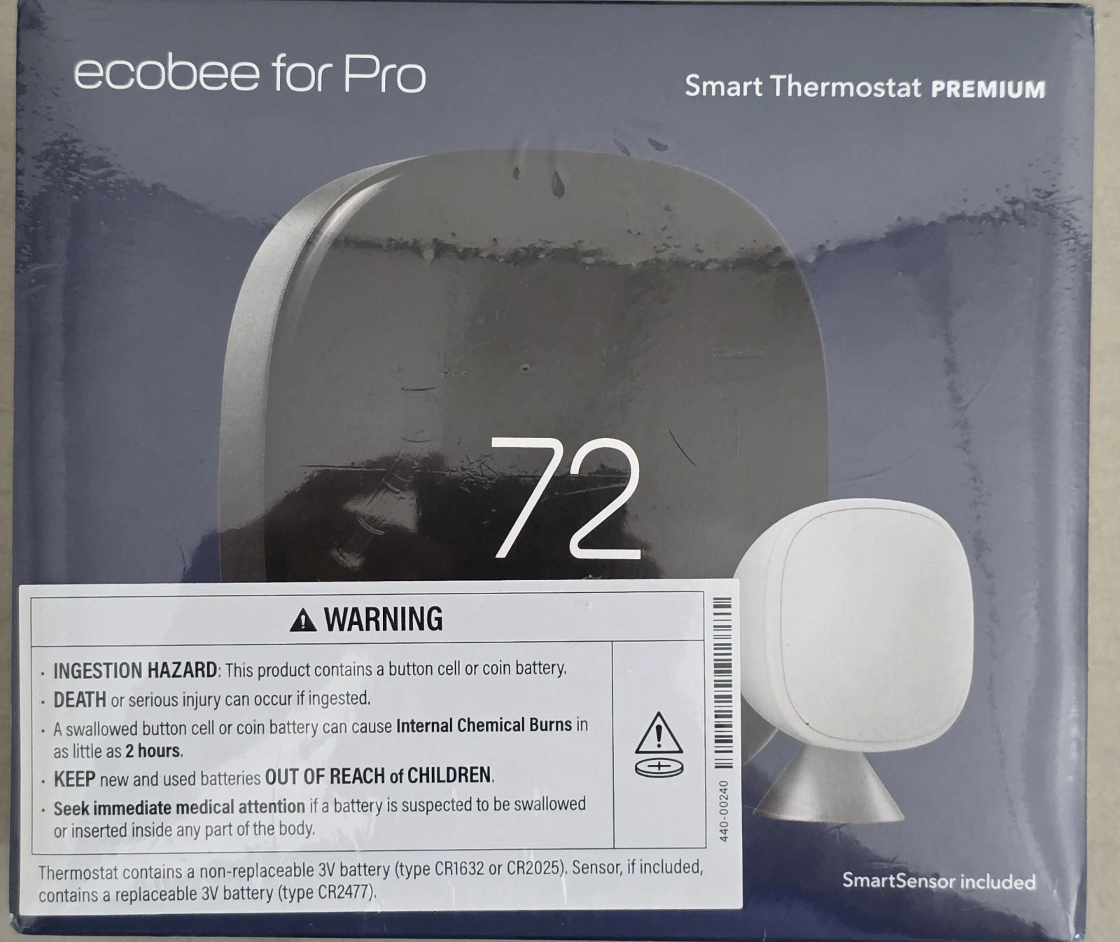 Ecobee EB-STATE 6P-01 Smart Thermostat Premium - Black
Opens in a new window or tab