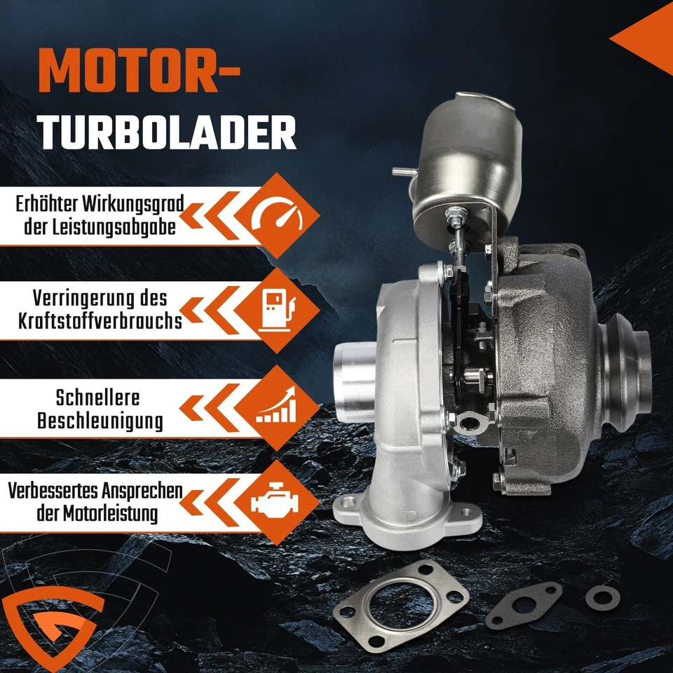 Turbolader für Citroën Berlingo C2 C3 C4 C5 C-Max Focus II Peugeot 207 307 1.6L - Bild 4 von 4