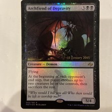 Archfiend of Depravity Prerelease Cards Foil