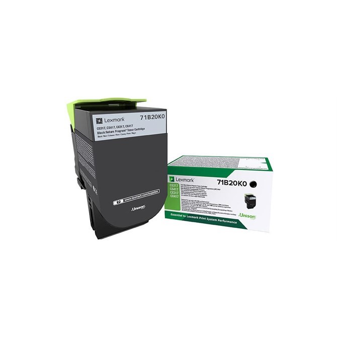 Lexmark 71B20K0 toner cartridge Original Black 1 pcs