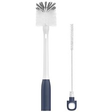 2 in Long Handle Bottle Brush with Straw Brush for Cleaning Glass, 1 Blue