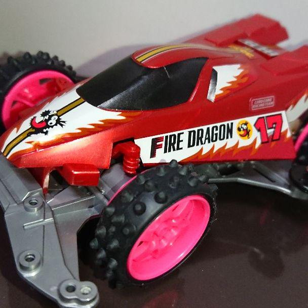 TAMIYA FIRE DRAGON ボディー Tamiya Mini 4WD Fire Dragon Custom Model Body Chassis Tires