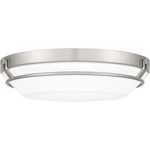 Quoizel DNB1616 Dunbar 16"W LED Flush Mount Ceiling Fixture - Nickel - Picture 1 of 12