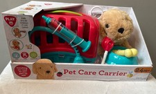 Pet Care Playset with Carrier, Kids Pretend Play Doctor Kit For Puppy