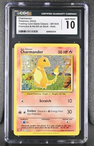 Charmander *CGC 10* Holo *Classic Collection* #1 * 2023 * Pokemon