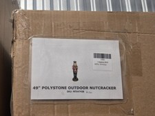 49" outdoor polystone nutcracker