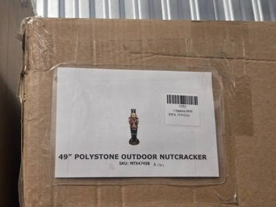 49'' outdoor polystone nutcracker