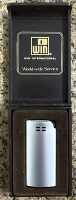 Vintage Win International Silver Tone Lighter #50