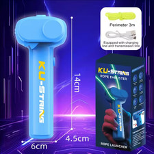 Lasso String Shooter Loop Toy Handheld Zip Rope Launcher Propeller Toy US